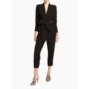 A.L.C. Black Tailored Wrap Jumpsuit